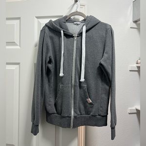 Grey Zip-Up Hoodie